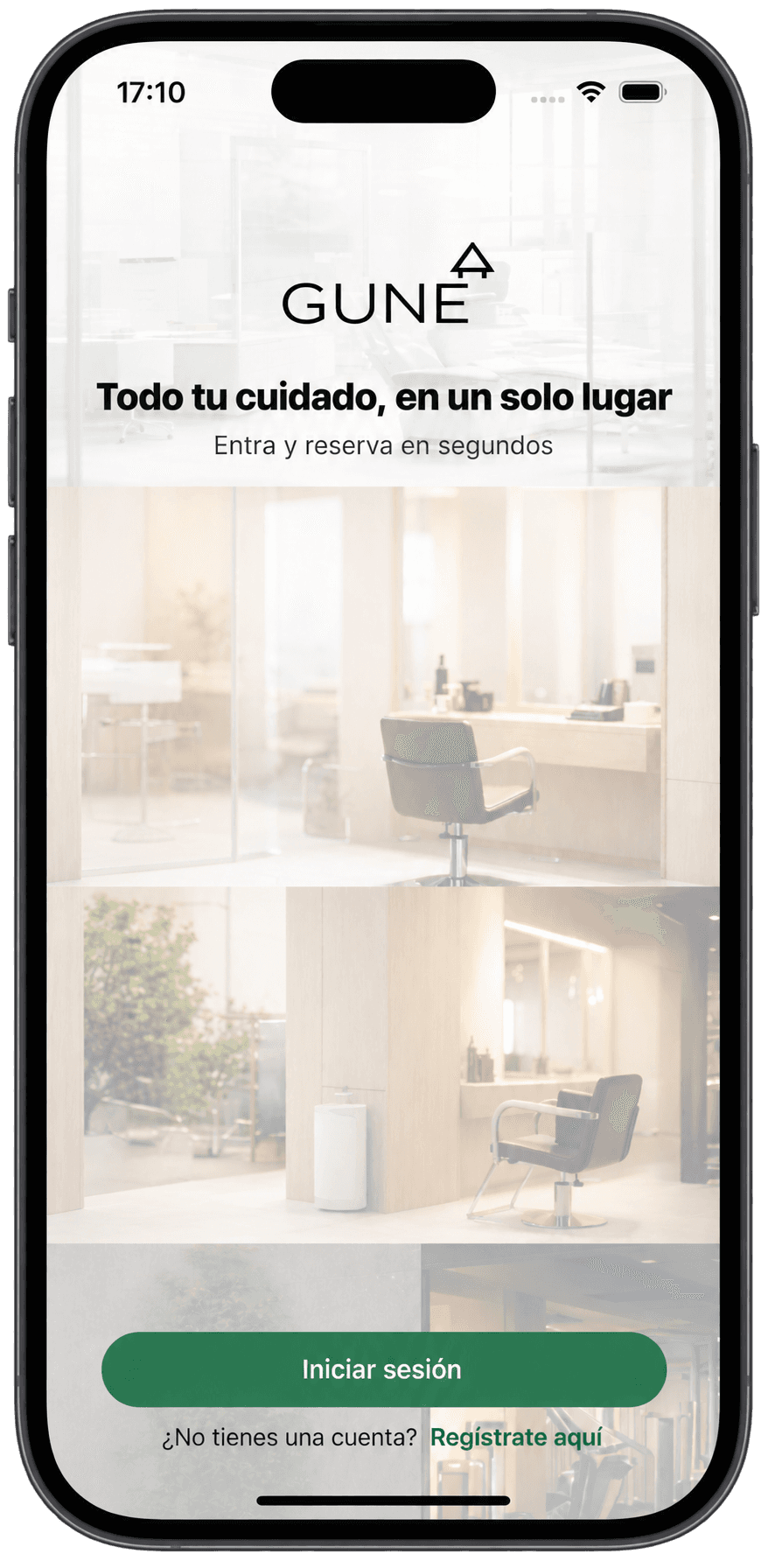 Vista previa de la app móvil para clientes